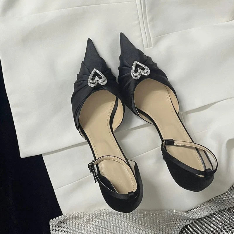Heart Diamond-Bow High Heels