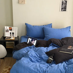 Nordic Minimalist Bedroom Four Piece Bed Set with Sheets Pillowcases Quilt Covercovers Suitable for Home Use