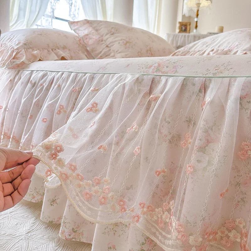 100% Cotton Floral Print Bedding Set