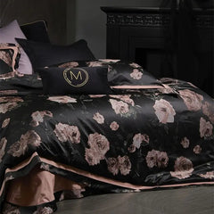 4Pcs Vintage Rose Pattern Luxury Bedding Set