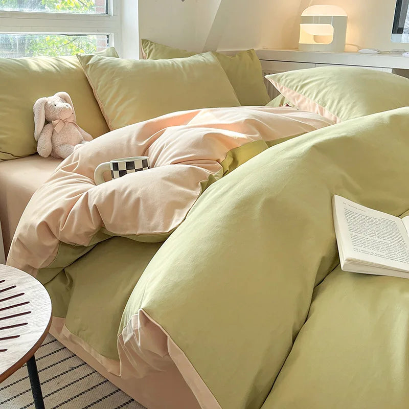 300TC 100% Cotton Sheet Set Full Size Home Bedding Set