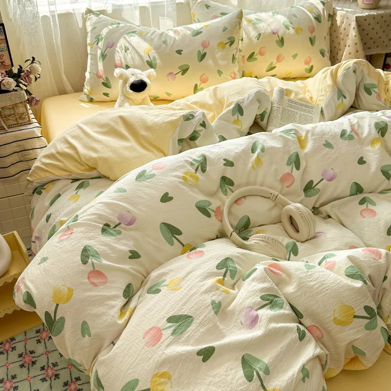 Korean Style Fashion Bedding Set