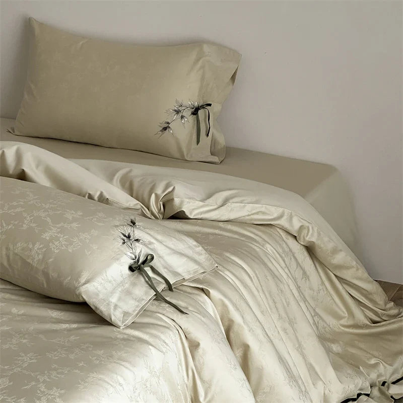 1000TC Egyptian Cotton Jacquard Luxury Bedding Set