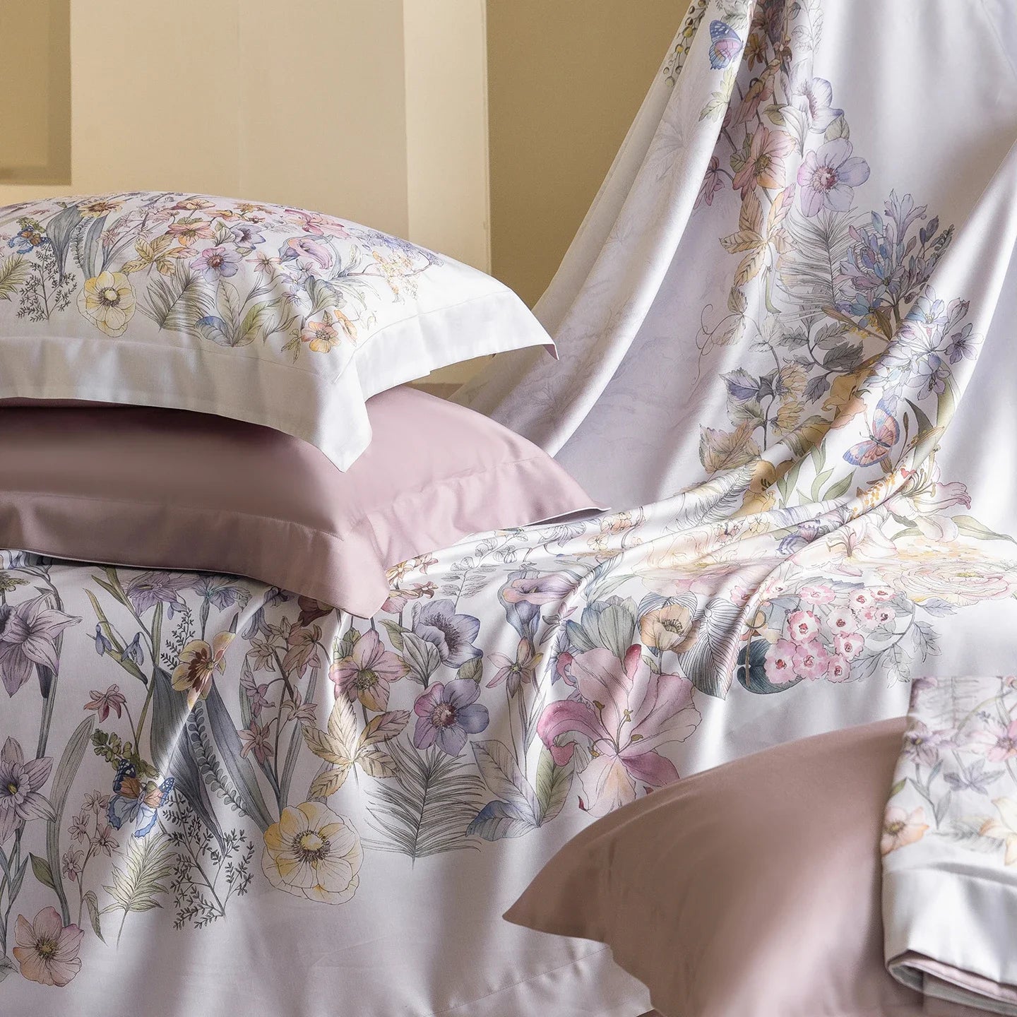 600TC Lyocell Eucalyptus Fiber Soft Silky Cooling luxury Bedding Set