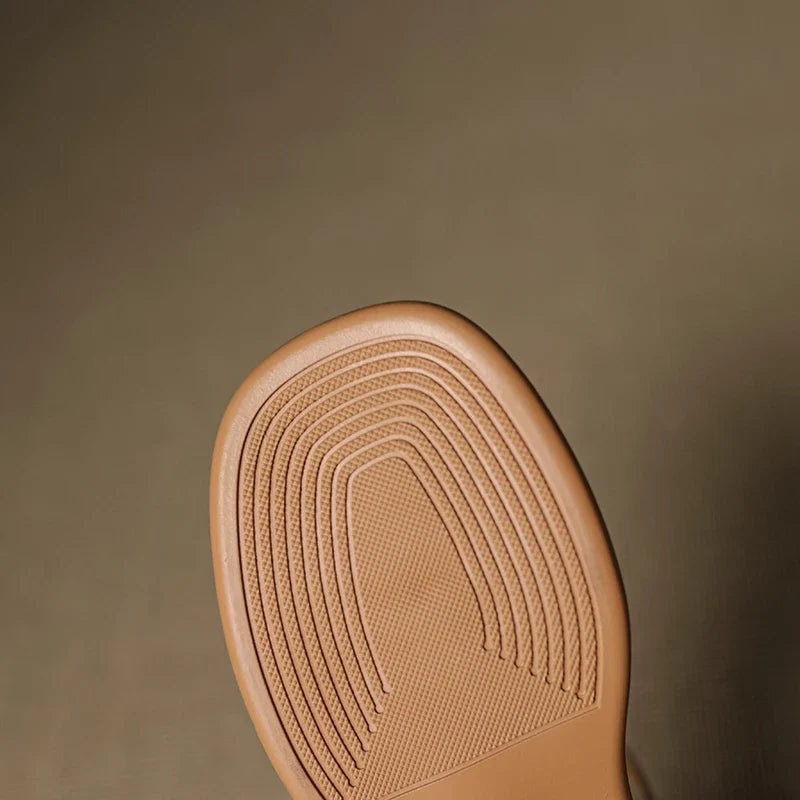 cowhide round toe loose grip