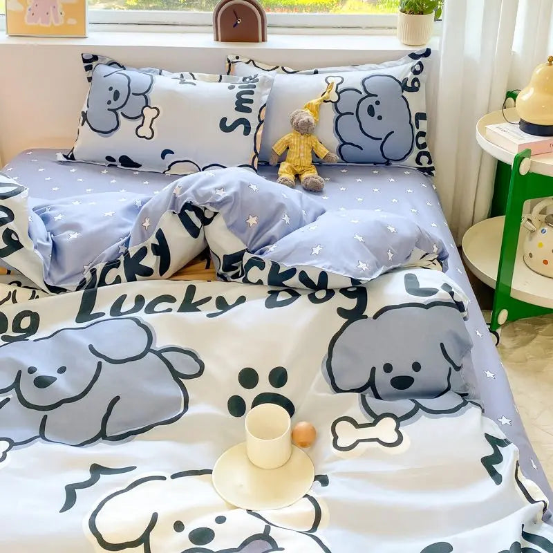 Cute Dog Bedding Set
