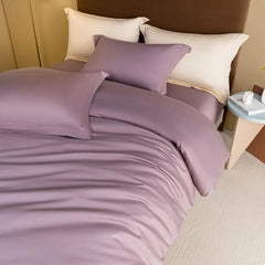 1000TC Egyptian Cotton Luxury Solid Color Duvet Cover Ultra Soft Comfortable Elastic Fitted Bed Sheet Pillowcases Twin Double