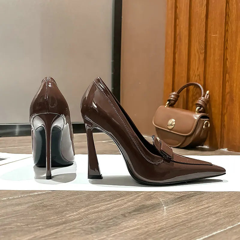 Fmaous Quality Leather Belt Buckle Heels