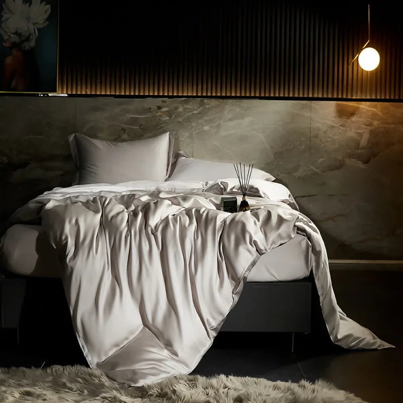 600TC Lyocell Bamboo Fiber Silky Cool Feeling Bedding Set