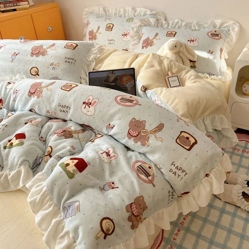 Cartoon Printed Bedding Set