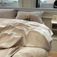 Japanese Solid Brushed Bedding Sets