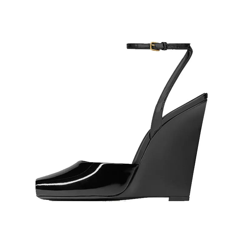 Stylish Peep-Toe High Wedge Heel