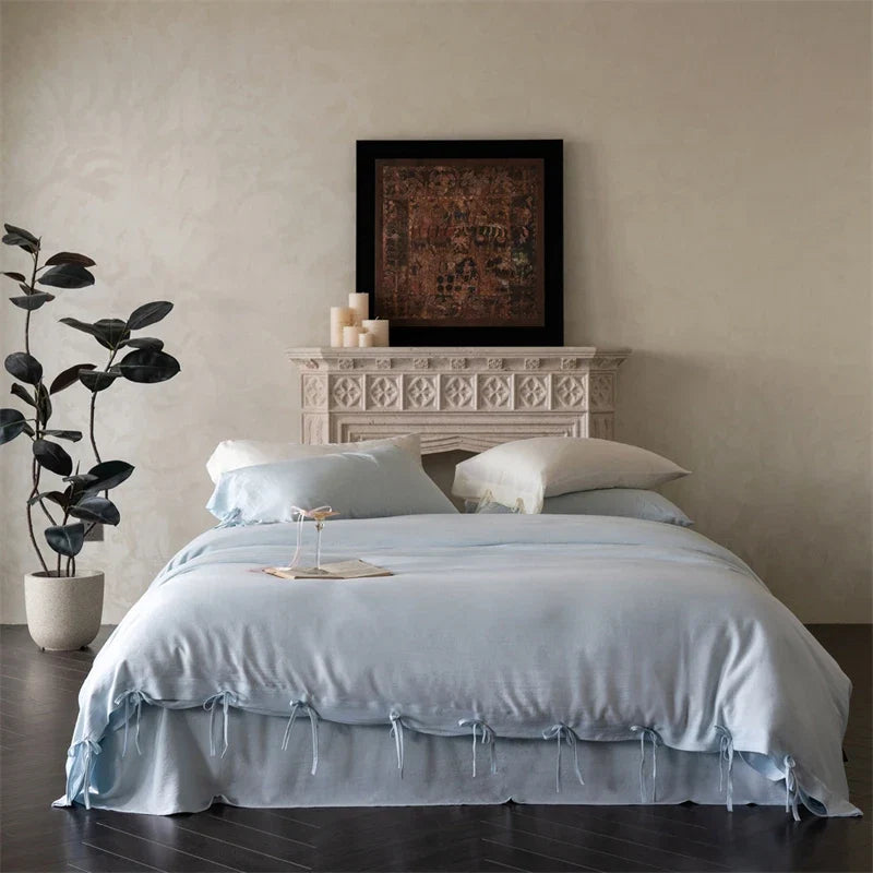 Vintage French Style Sandwashed Lyocell Bedding Set