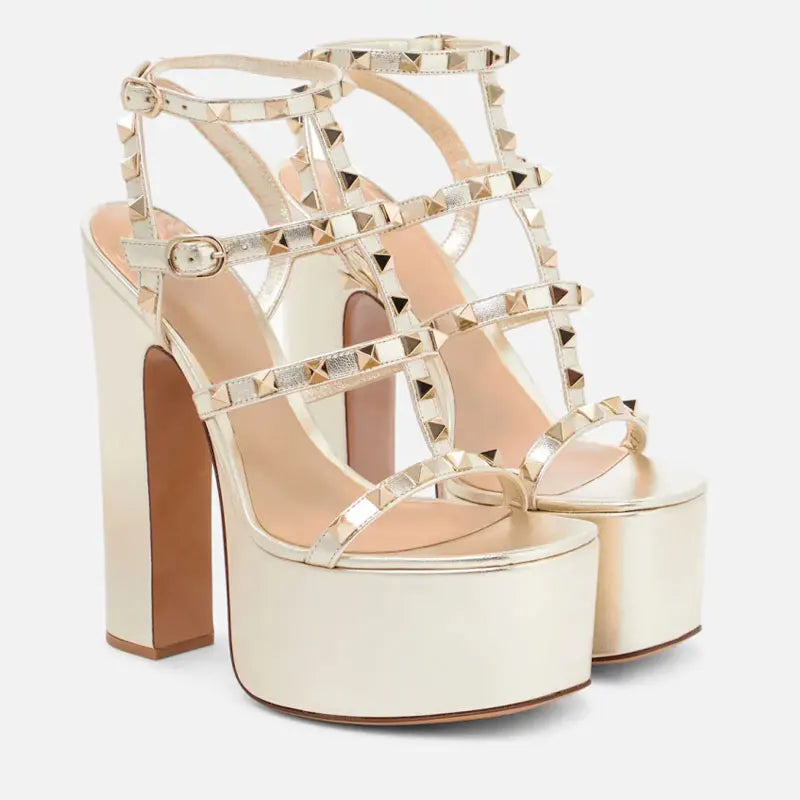 Open-Toe Thin Belt Waterproof Platform Super High Sexy Sandals