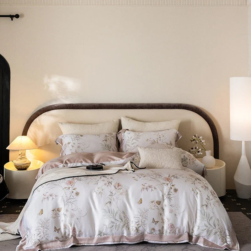 Botanical Floral Print Luxury Bedding Set