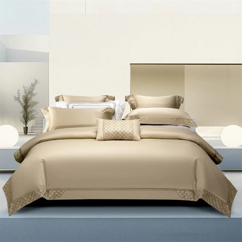 Luxury Embroidery Wide Edge Bedding Set