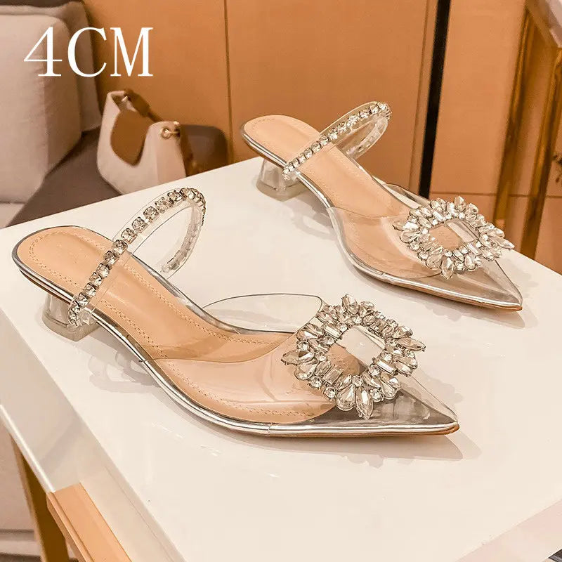 Luxury Rhinestone Transparent High Heels