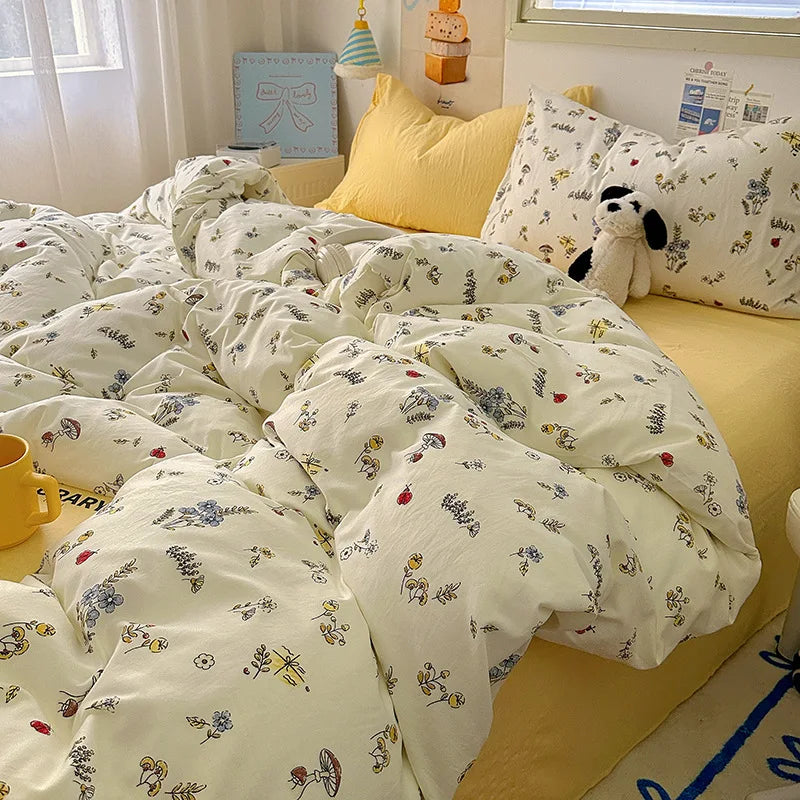 Korean Cute Girls Bedding Sets