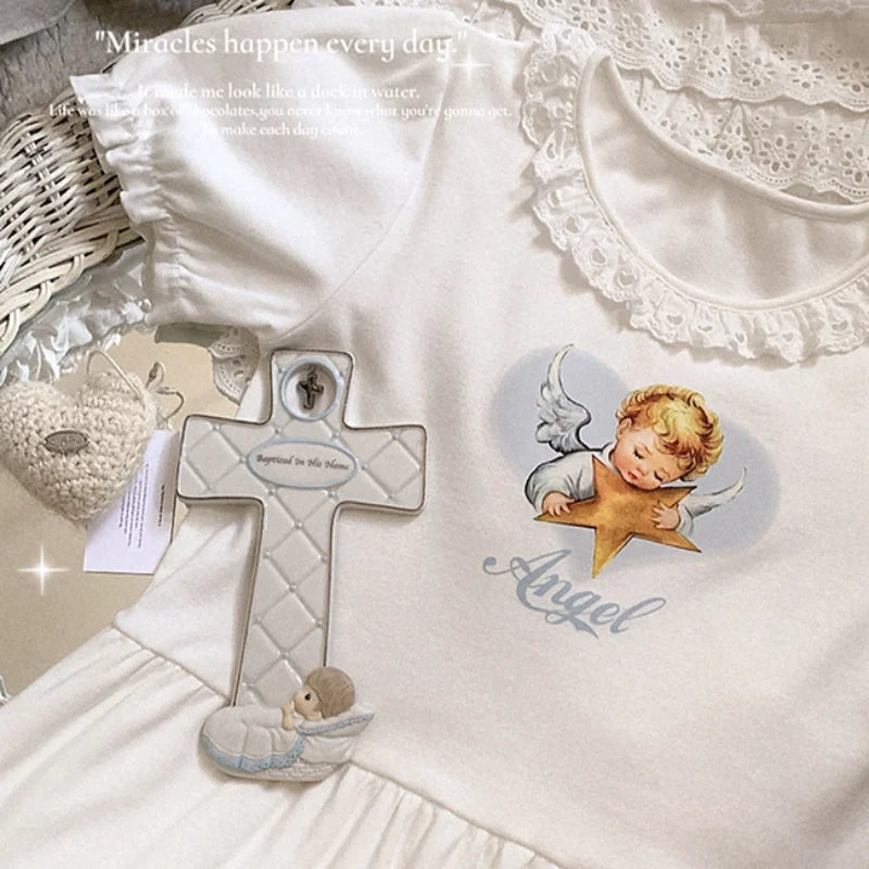 Blessed Babydoll Angelcore Dress