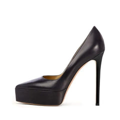 Brown PU Pumps