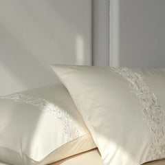 Elegant French Lace Solid Color Luxury Bedding Set