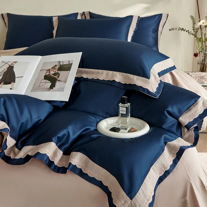 Premium 600TC Egyptian Cotton Solid Color Hotel Style Bedding Set