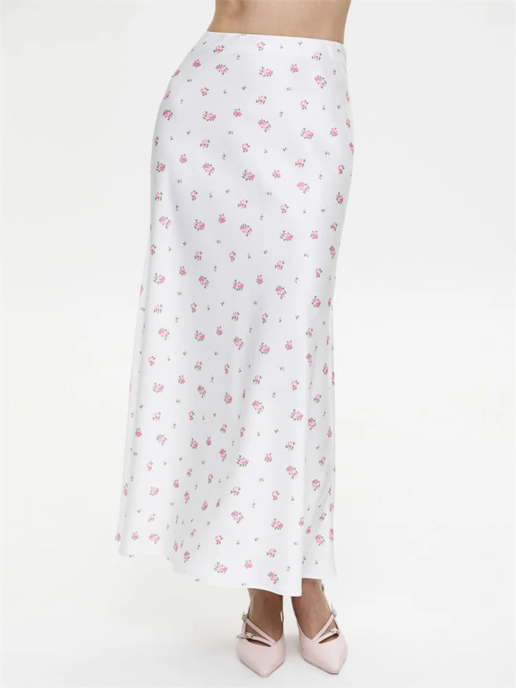 Deena High Waist Printed Skirt