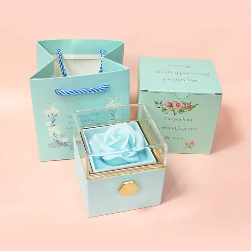 Eternal Rose Spin Display Jewelry Box