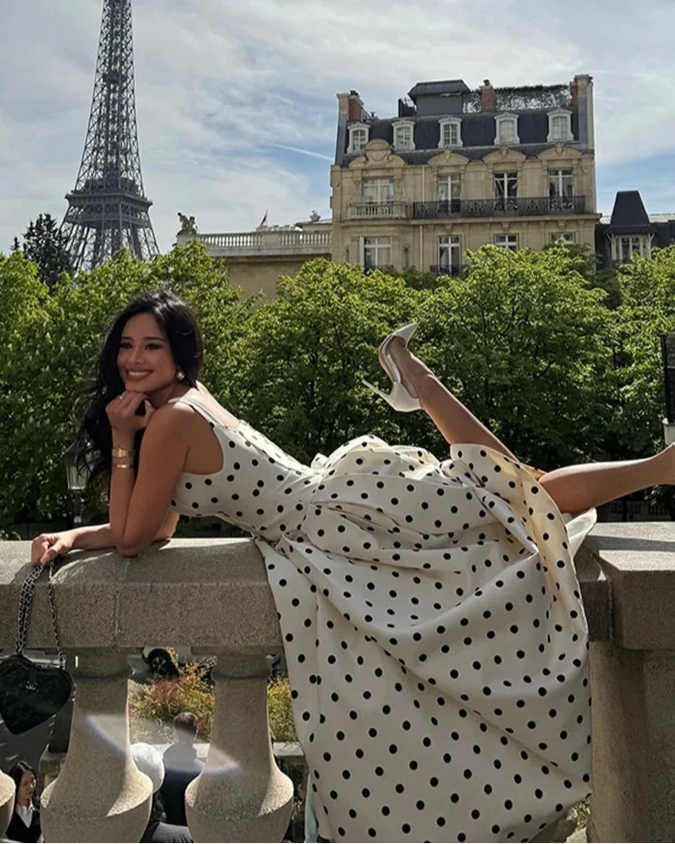 Amora Polka Dots Midi Dress