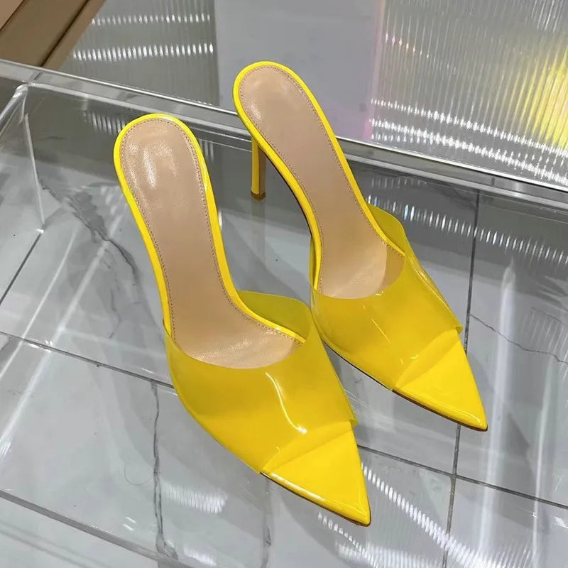 Transparent One-line Hgh Heels