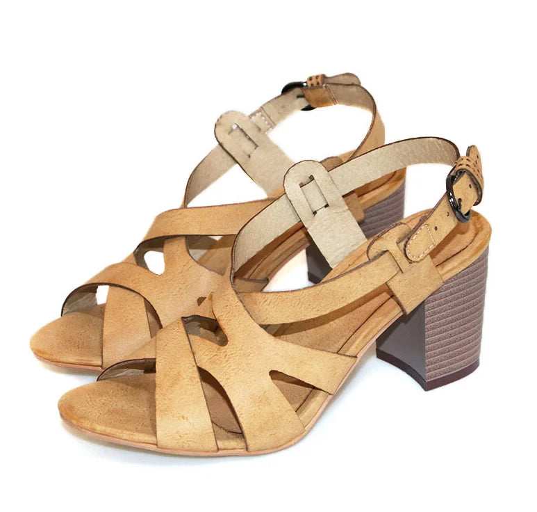 Leather Chunky Heel