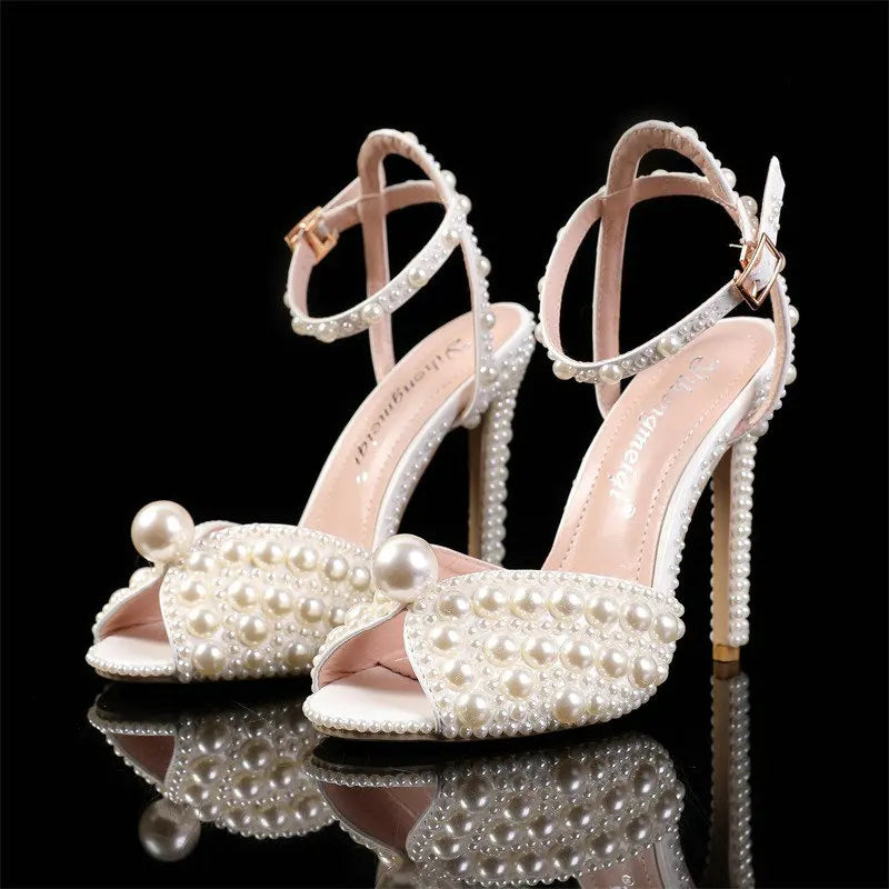 Autumn Fish Mouth High Heels