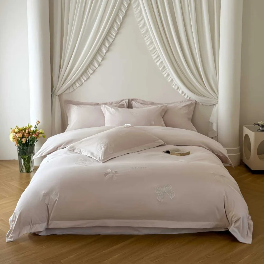 Luxury Embroidered 4 Piece Bedding Set
