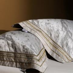 1000TC Egyptian Cotton Jacquard Embroidery Soft Silky Grey Luxury Bedding Set