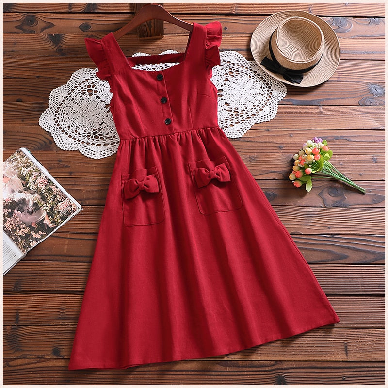 Merry Redberry Cottagcore Pinafore Dress