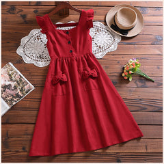Merry Redberry Cottagcore Pinafore Dress