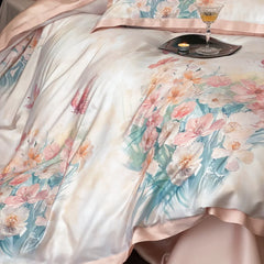 600TC Lyocell Soft Silky Cooling Summer Luxury Bedding Set