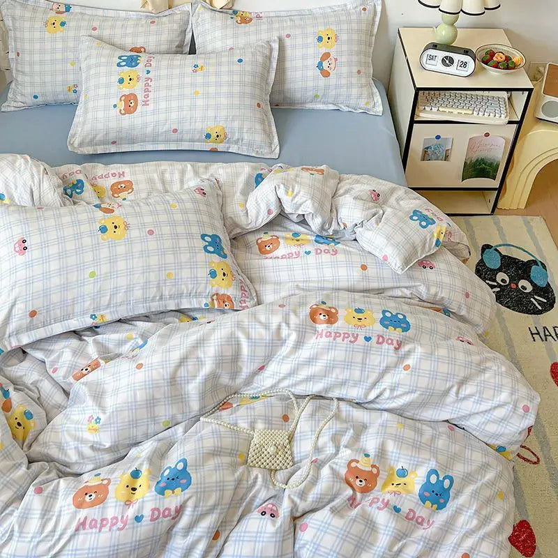 Purple Cherry Bedding Set