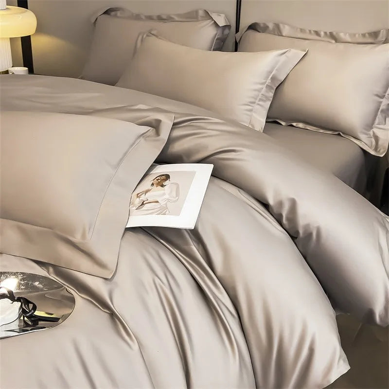 1000TC Egyptian Cotton Premium Solid Color Bedding Set