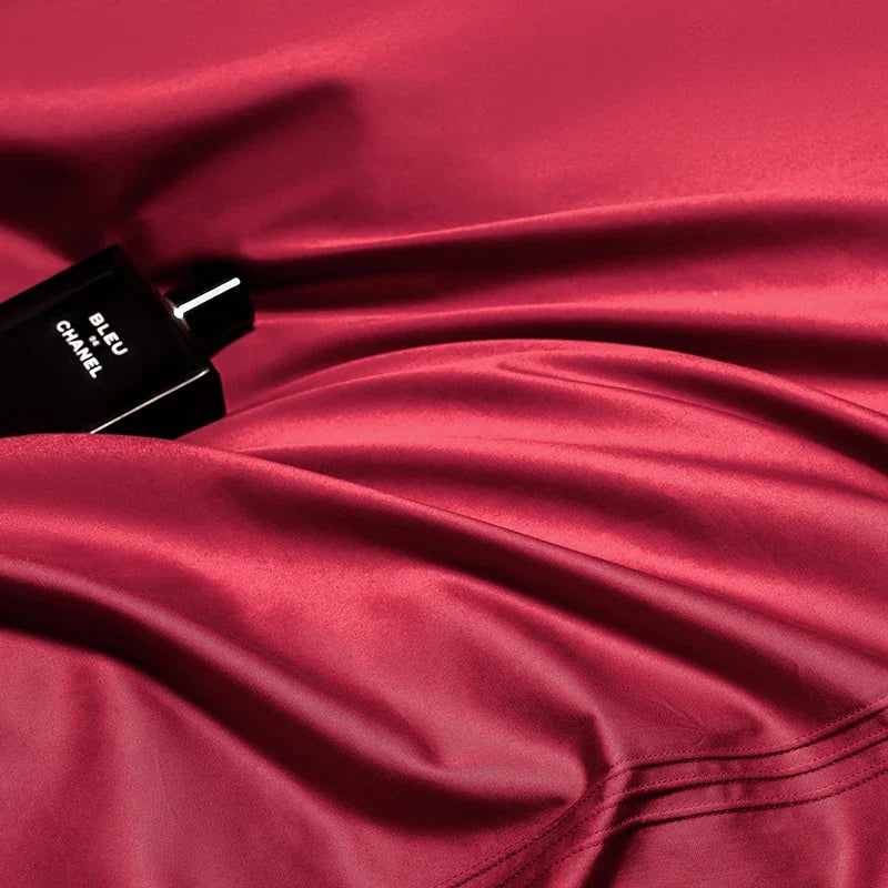 1000TC Egyptian Cotton Burgundy Luxury Bedding Set