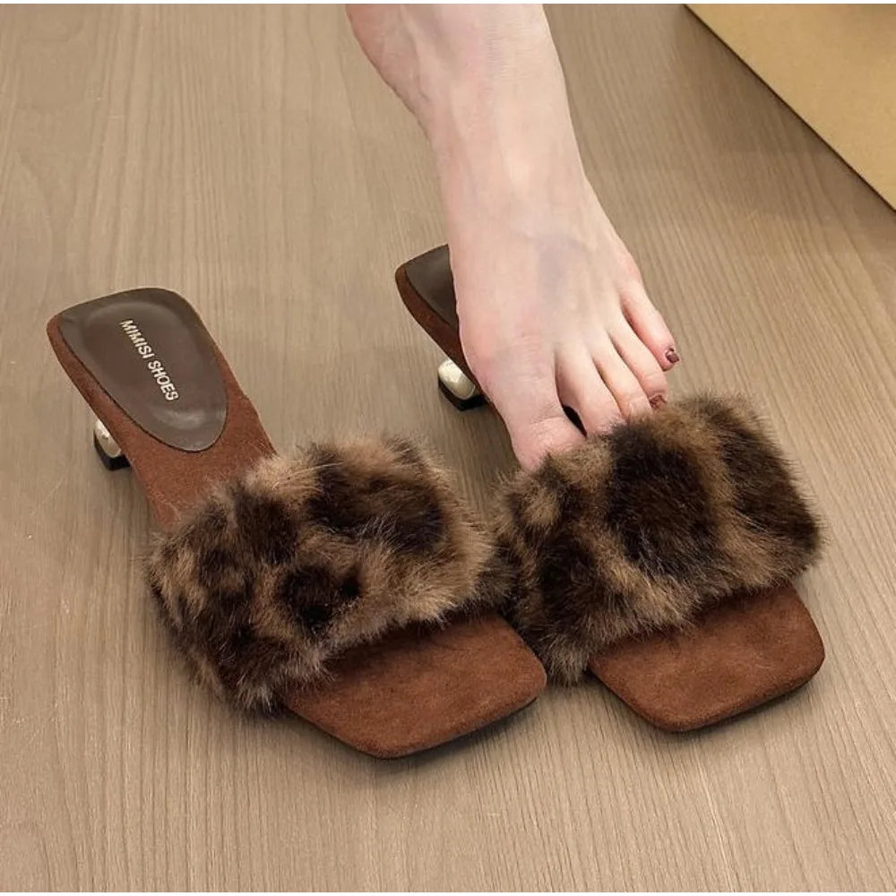 Square Toe Block Heel