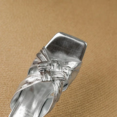 Square Toe Exposed Leather