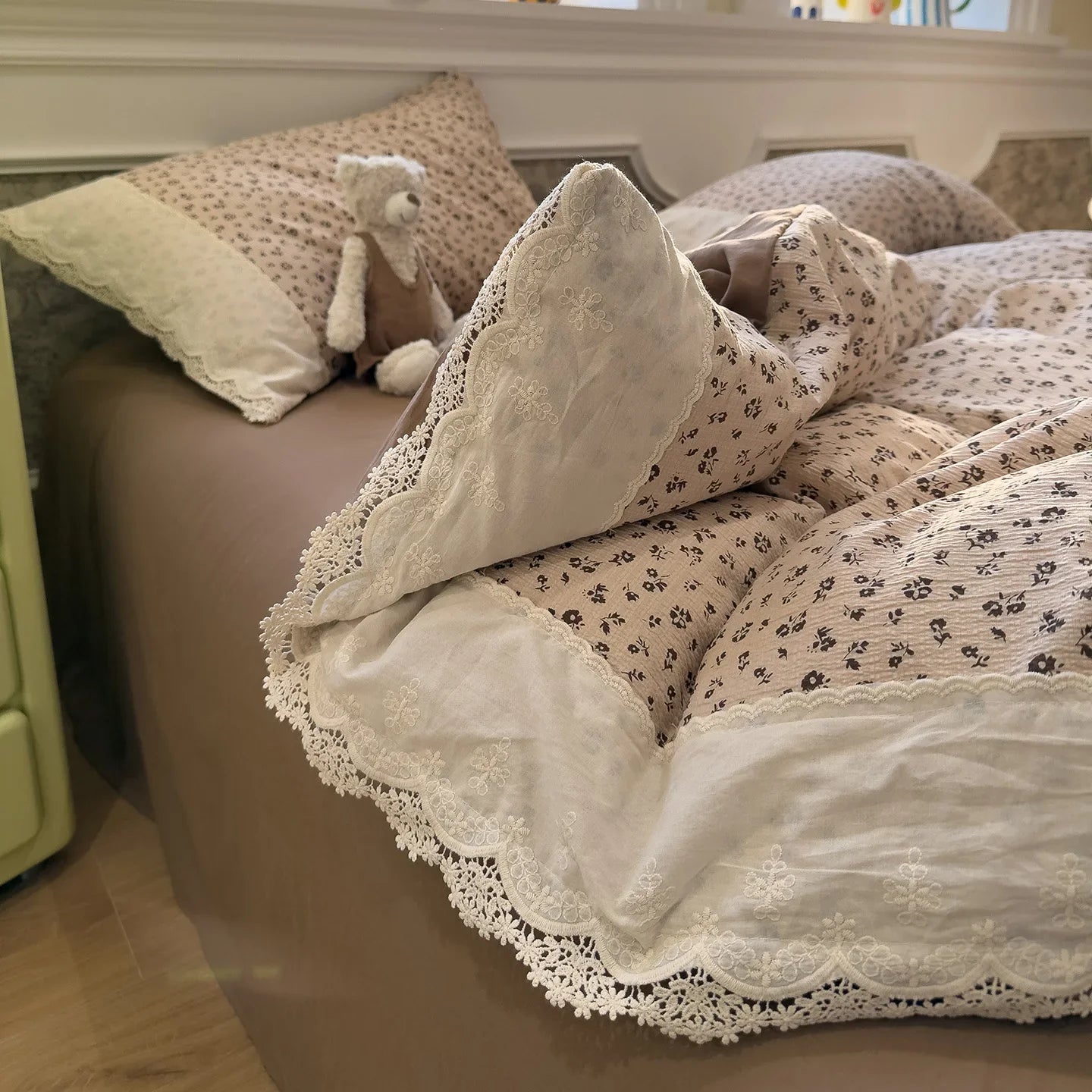 French Style Full Cotton Four Piece Bedding Set