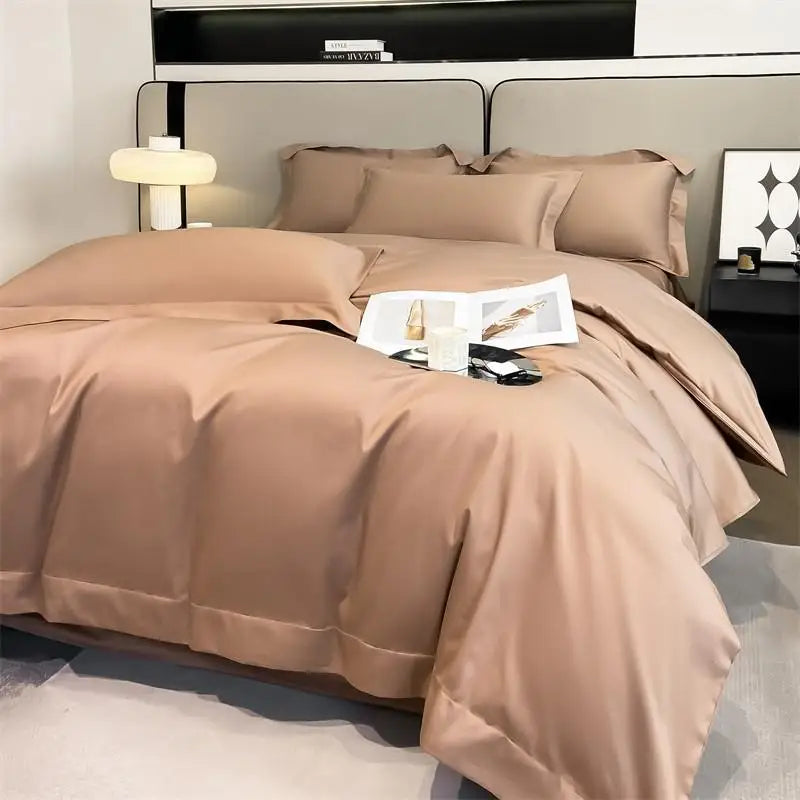 1000TC Egyptian Cotton Premium Solid Color Bedding Set