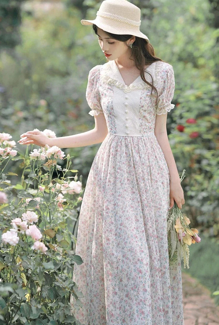 Willow Field Vintage Cottage Fairy Dress Cottagecore Aesthetic