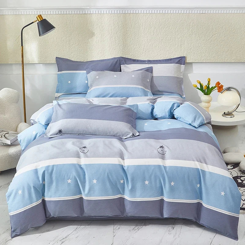 Geometric comforter cover 100%  Minimal 1 piece Cotton Skin-friendly Duvet cover Quilt covers for queen king single size bed