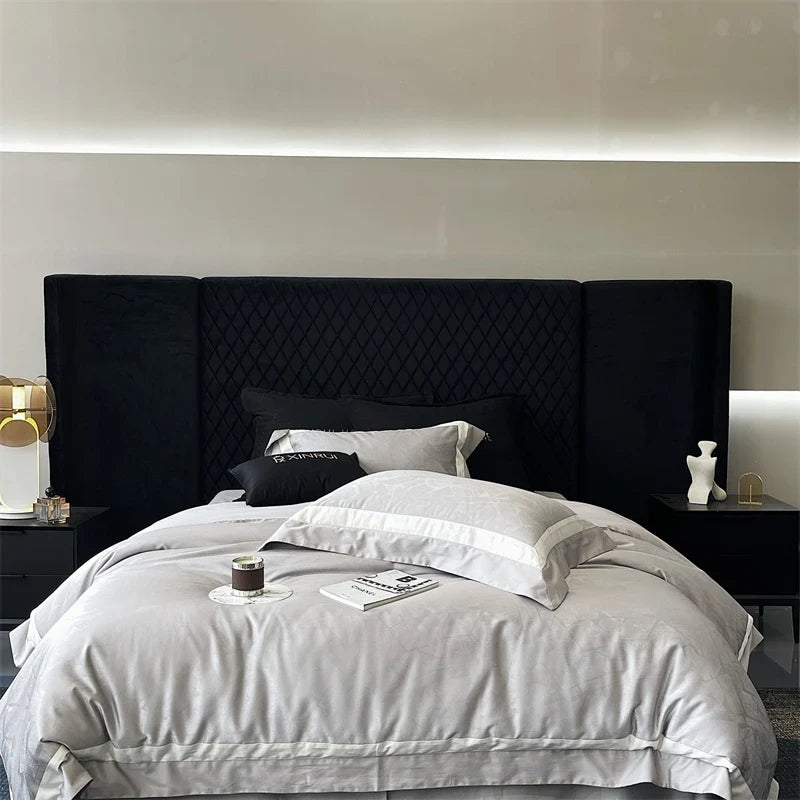 1000TC Egyptian Cotton Jacquard Luxury Queen King Size Bedding Set
