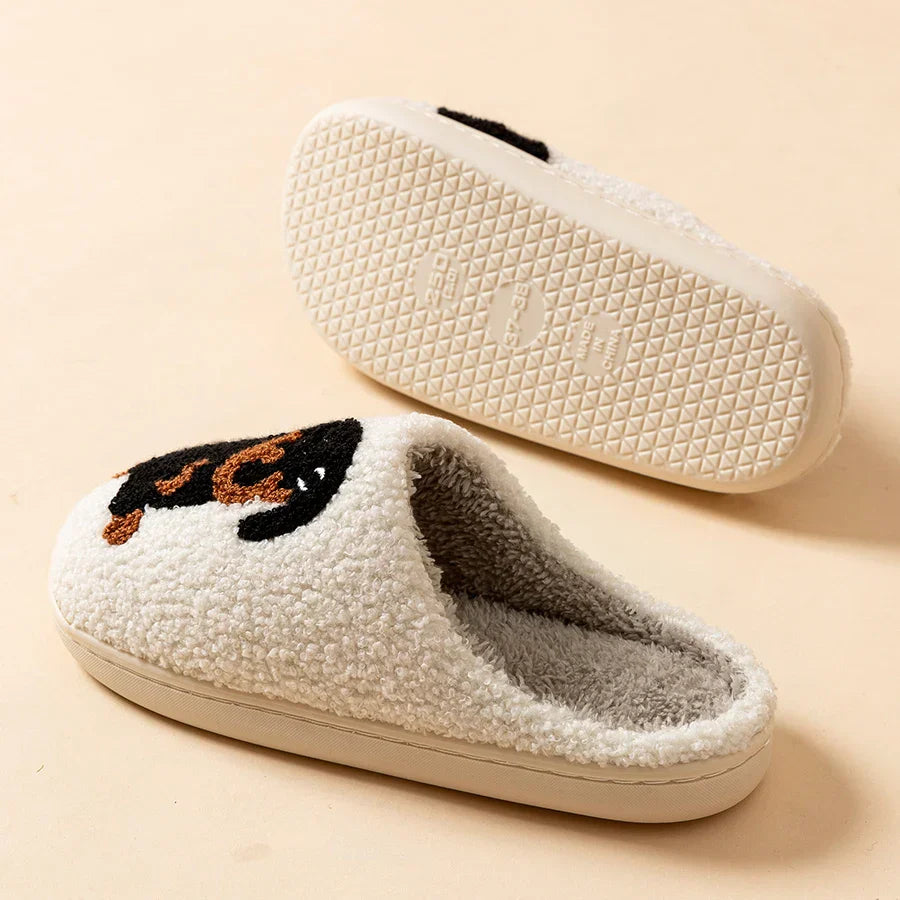 Cozy Dog Pattern Indoor Slippers
