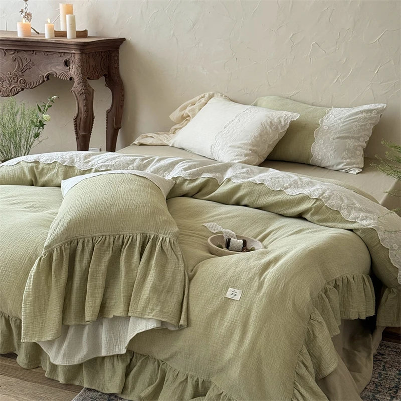Vintage Lace French Princess Bedding Set