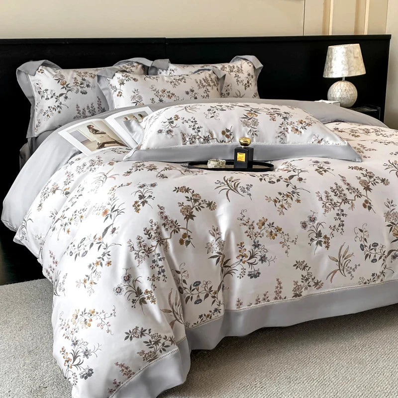 100% Lyocell Eucalyptus Fiber Soft Silky Cooling Bedding Set